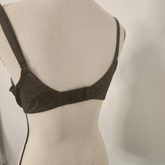 Victor's Secret Uplift Semi Demi Bra.  Heather grey/ black.  36D - Picture 3 of 4